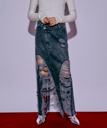 MAISON SPECIAL | High Damage Denim Skirt/ハイダメージデニムスカート【MAISON SPECIAL/メゾンスペシャル】(デニムスカート)