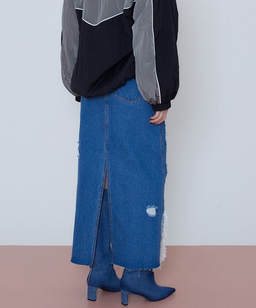 High Damage Denim Skirt/ハイダメージデニムスカート【MAISON SPECIAL/メゾンスペシャル】の8枚目の写真