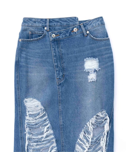 High Damage Denim Skirt/ハイダメージデニムスカート【MAISON SPECIAL/メゾンスペシャル】の7枚目の写真