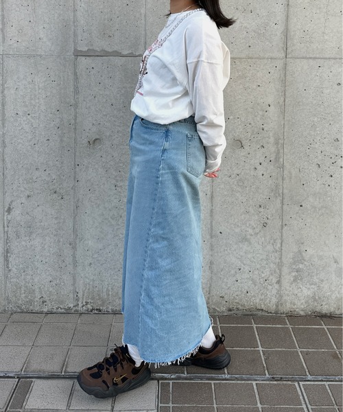 kutir(クティール)の「アソートプリントロンT(Tシャツ/カットソー・レディース・その他/チャコールグレー/ホワイト/ホワイト系その他/オートミール/ダークグレー・FREE)」の14枚目の写真