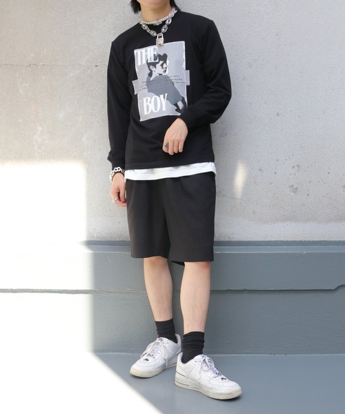 【UNIT CHEST】unique unisex long sleeve T-shirt/ユニークユニセックス ロンT OIF designer eggs コラボ The Boy by renyu iwanoの6枚目の写真