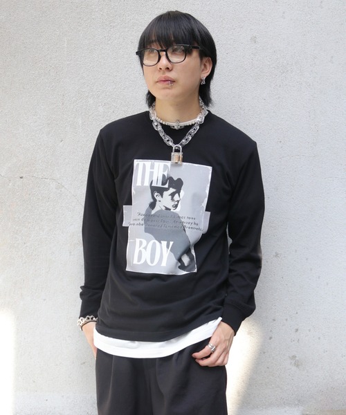 【UNIT CHEST】unique unisex long sleeve T-shirt/ユニークユニセックス ロンT OIF designer eggs コラボ The Boy by renyu iwanoの4枚目の写真