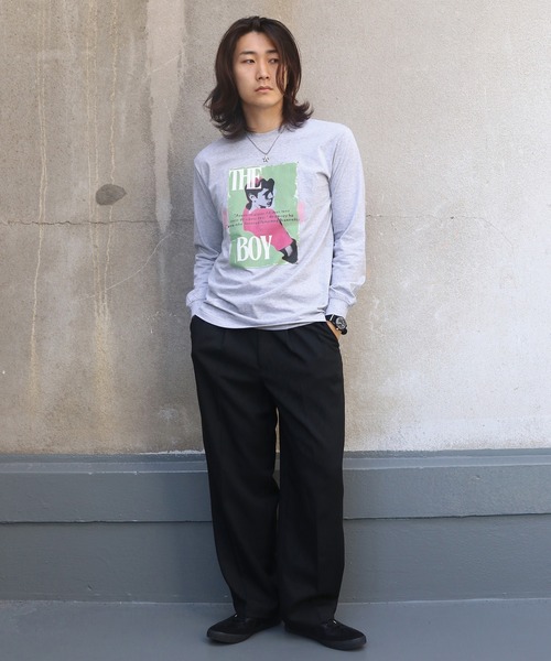 【UNIT CHEST】unique unisex long sleeve T-shirt/ユニークユニセックス ロンT OIF designer eggs コラボ The Boy by renyu iwanoの13枚目の写真