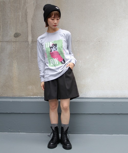 【UNIT CHEST】unique unisex long sleeve T-shirt/ユニークユニセックス ロンT OIF designer eggs コラボ The Boy by renyu iwanoの11枚目の写真