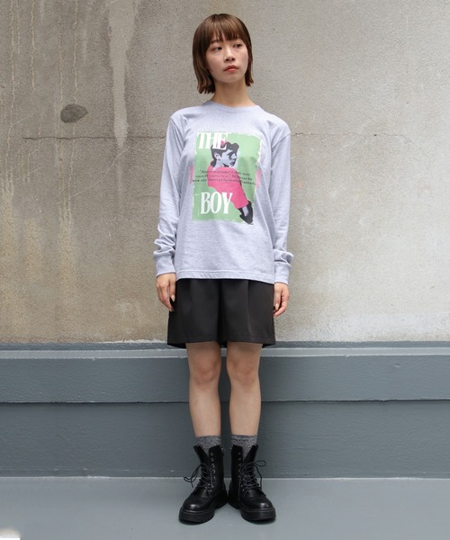 【UNIT CHEST】unique unisex long sleeve T-shirt/ユニークユニセックス ロンT OIF designer eggs コラボ The Boy by renyu iwanoの10枚目の写真