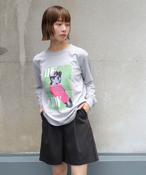 【UNIT CHEST】unique unisex long sleeve T-shirt/ユニークユニセックス ロンT OIF designer eggs コラボ The Boy by renyu iwanoの8枚目の写真