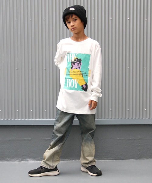 【UNIT CHEST】unique unisex long sleeve T-shirt/ユニークユニセックス ロンT OIF designer eggs コラボ The Boy by renyu iwanoの16枚目の写真