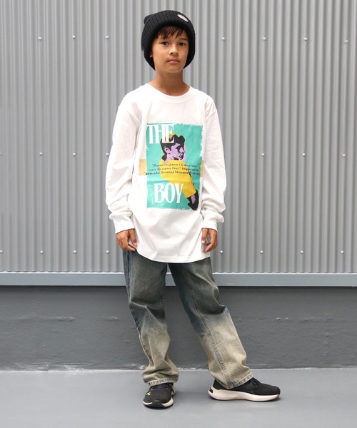 【UNIT CHEST】unique unisex long sleeve T-shirt/ユニークユニセックス ロンT OIF designer eggs コラボ The Boy by renyu iwanoの15枚目の写真