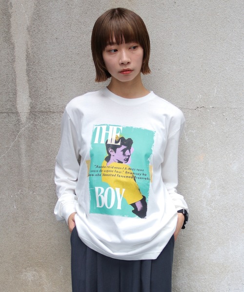 【UNIT CHEST】unique unisex long sleeve T-shirt/ユニークユニセックス ロンT OIF designer eggs コラボ The Boy by renyu iwanoの21枚目の写真