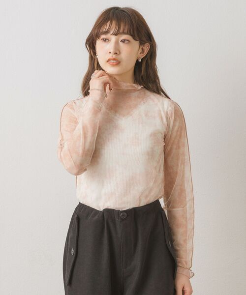 RETRO GIRL(レトロガール)の「シアーレイヤードHNインナー(Tシャツ/カットソー・レディース・ブラック/オレンジ系その他/ブラック系その他/グリーン/ホワイト・FREE)」の10枚目の写真