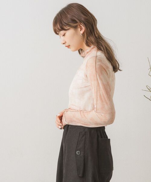 RETRO GIRL(レトロガール)の「シアーレイヤードHNインナー(Tシャツ/カットソー・レディース・ブラック/オレンジ系その他/ブラック系その他/グリーン/ホワイト・FREE)」の11枚目の写真