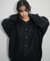 ADAM ET ROPE' | 〈数量限定追加〉モヘアミックス オーバーサイズ クルーネックカーディガン / ユニセックス(カーディガン/ボレロ)