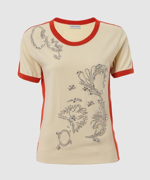 DRIES VAN NOTEN(ドリスヴァンノッテン)の「HENTAL EMB 3603 W.K.SS.T-SHIRT(Tシャツ/カットソー・レディース・アイボリー・S/XS)」の1枚目の写真