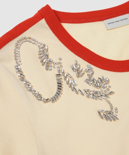 DRIES VAN NOTEN(ドリスヴァンノッテン)の「HENTAL EMB 3603 W.K.SS.T-SHIRT(Tシャツ/カットソー・レディース・アイボリー・S/XS)」の4枚目の写真