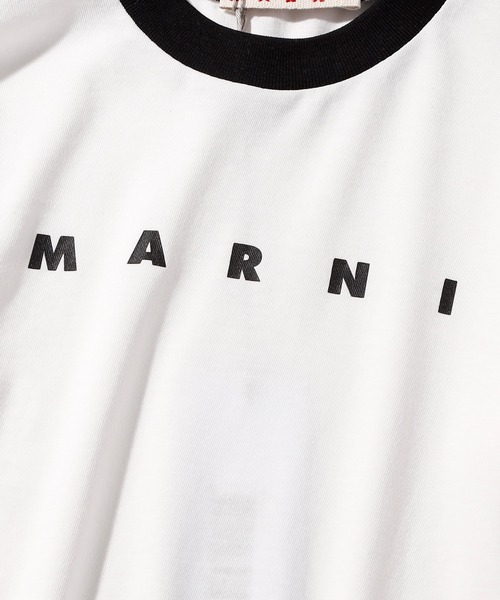 MARNI(マルニ)の「MARNI(マルニ)Kids & Junior ブランドロゴ長袖Tシャツカットソー(Tシャツ/カットソー・キッズ・オフホワイト/ターコイズブルー・10Y/14Y/12Y/8Y/6Y/4Y)」の11枚目の写真