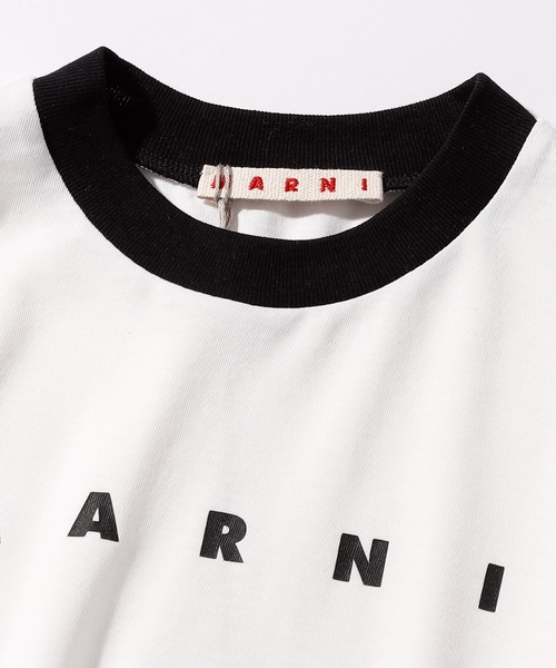 MARNI(マルニ)の「MARNI(マルニ)Kids & Junior ブランドロゴ長袖Tシャツカットソー(Tシャツ/カットソー・キッズ・オフホワイト/ターコイズブルー・10Y/14Y/12Y/8Y/6Y/4Y)」の12枚目の写真