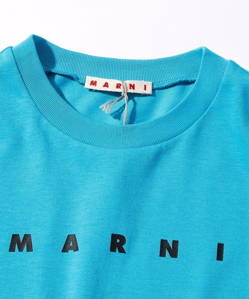 MARNI(マルニ)の「MARNI(マルニ)Kids & Junior ブランドロゴ長袖Tシャツカットソー(Tシャツ/カットソー・キッズ・オフホワイト/ターコイズブルー・10Y/14Y/12Y/8Y/6Y/4Y)」の8枚目の写真