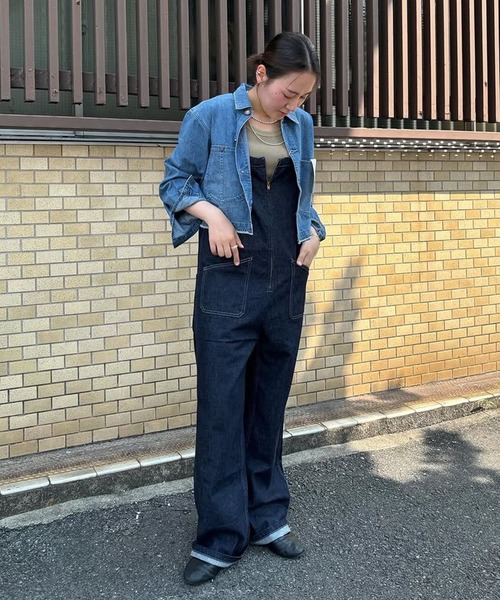 Johnbull(ジョンブル)の「デニムチューブサロペット(サロペット/オーバーオール・レディース・ダークインディゴブルー・SMALL/MEDIUM/LARGE)」の19枚目の写真