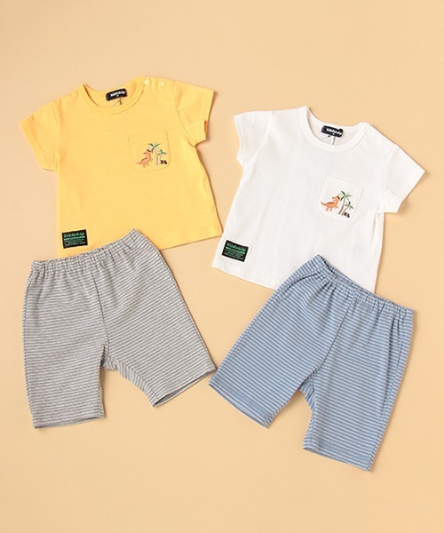 kladskap(クレードスコープ)の「恐竜半袖Tシャツ×パンツセット(その他ベビーウェア・キッズ・イエロー/オフホワイト・80cm)」の15枚目の写真