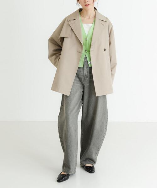 URBAN RESEARCH(アーバンリサーチ)の「『撥水』new basic ミドル丈トレンチテントコート(トレンチコート・レディース・ブラウン系その他/ベージュ・FREE)」の7枚目の写真