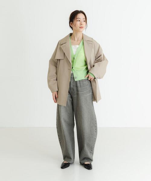 URBAN RESEARCH(アーバンリサーチ)の「『撥水』new basic ミドル丈トレンチテントコート(トレンチコート・レディース・ブラウン系その他/ベージュ・FREE)」の8枚目の写真