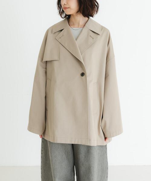 URBAN RESEARCH(アーバンリサーチ)の「『撥水』new basic ミドル丈トレンチテントコート(トレンチコート・レディース・ブラウン系その他/ベージュ・FREE)」の9枚目の写真