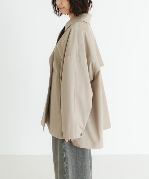URBAN RESEARCH(アーバンリサーチ)の「『撥水』new basic ミドル丈トレンチテントコート(トレンチコート・レディース・ブラウン系その他/ベージュ・FREE)」の10枚目の写真