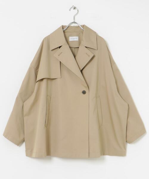 URBAN RESEARCH(アーバンリサーチ)の「『撥水』new basic ミドル丈トレンチテントコート(トレンチコート・レディース・ブラウン系その他/ベージュ・FREE)」の12枚目の写真