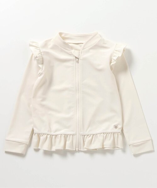 apres les cours(アプレレクール)の「【UVカット】フリルラッシュガード(ラッシュガード・キッズ・ピンク/アイボリー・80/90/100/110/120/130/140)」の11枚目の写真