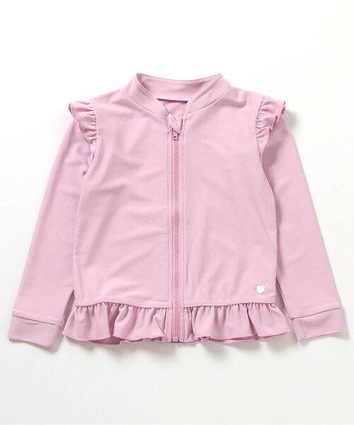 apres les cours(アプレレクール)の「【UVカット】フリルラッシュガード(ラッシュガード・キッズ・ピンク/アイボリー・80/90/100/110/120/130/140)」の12枚目の写真