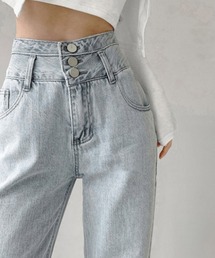 ハイウエスト デニムパンツ レディース