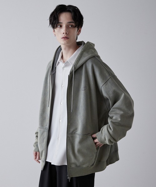 【CLEL】Heavy Weight Logo Embroidered Full-Zip Hoodie/ヘビーウェイト ロゴ刺繍フルジップパーカーの12枚目の写真