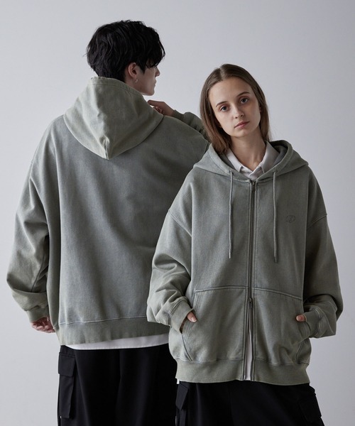 【CLEL】Heavy Weight Logo Embroidered Full-Zip Hoodie/ヘビーウェイト ロゴ刺繍フルジップパーカーの16枚目の写真