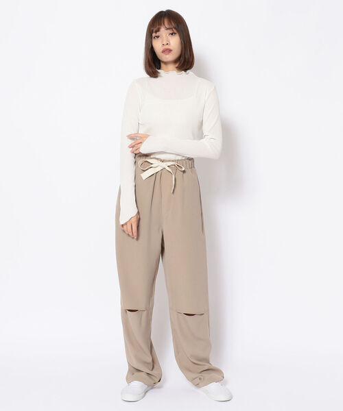 Toironier(トワロニエ)の「Toironier(トワロニエ ) リラックスパンツ RELAX TWILL PANTS(その他パンツ・レディース・ベージュ/オリーブ・1/2)」の18枚目の写真