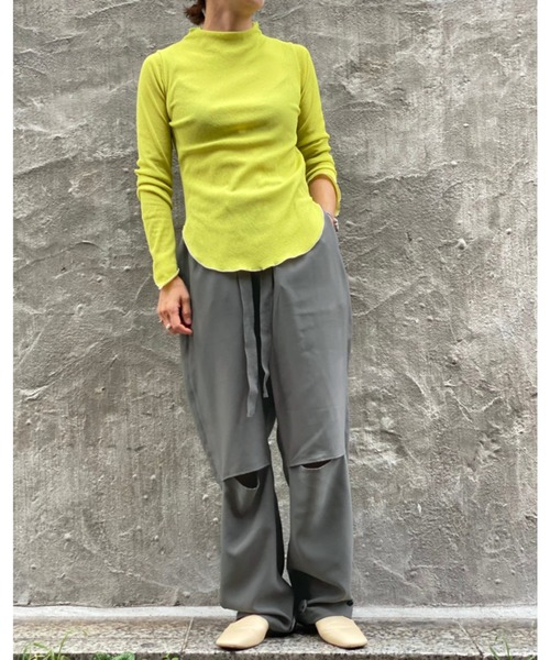 Toironier(トワロニエ)の「Toironier(トワロニエ ) リラックスパンツ RELAX TWILL PANTS(その他パンツ・レディース・ベージュ/オリーブ・1/2)」の4枚目の写真