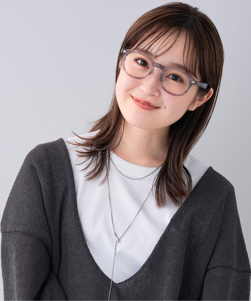 Zoff(ゾフ)の「ウェリントン型│黒縁メガネ(メガネ・レディース・ブラック/ブラウン/グレー/ピンク/ブラウン系その他・FREE)」の15枚目の写真