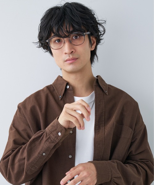 Zoff(ゾフ)の「ウェリントン型│黒縁メガネ(メガネ・レディース・ブラック/ブラウン/グレー/ピンク/ブラウン系その他・FREE)」の12枚目の写真