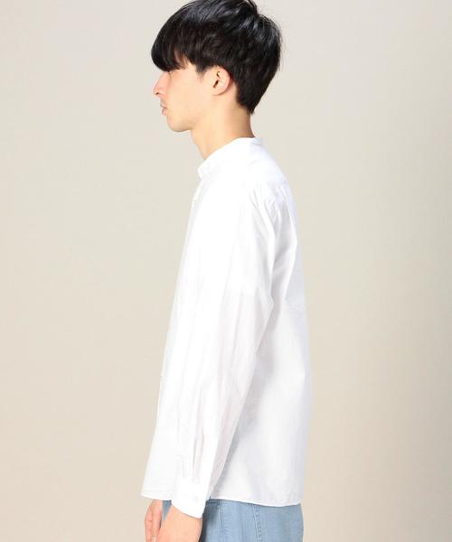 BEAUTY&YOUTH UNITED ARROWS(ビューティーアンドユースユナイテッドアローズ)の「BY シアサッカー バンドカラーシャツ◆(シャツ/ブラウス・メンズ・オフホワイト/ナチュラル/ネイビー・MEDIUM/LARGE/SMALL/X-SMALL/X-LARGE)」の10枚目の写真