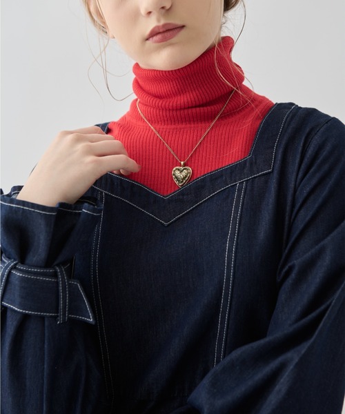 idem(イデム)の「lady denim onepiece/デニムロングワンピース(ワンピース・レディース・ネイビー・FREE)」の9枚目の写真