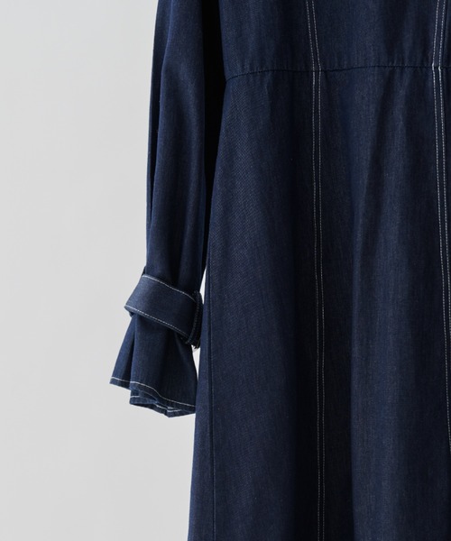 idem(イデム)の「lady denim onepiece/デニムロングワンピース(ワンピース・レディース・ネイビー・FREE)」の16枚目の写真