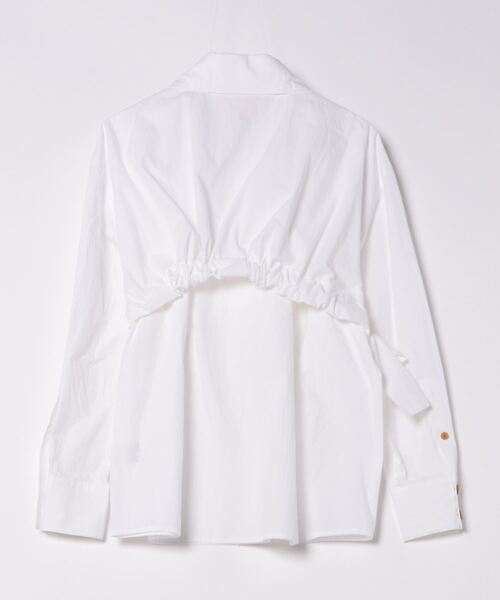 Vivienne Westwood(ヴィヴィアンウエストウッド)の「コットンタイプライターレイヤードシャツ(シャツ/ブラウス・レディース・ホワイト/ブラック・FREE)」の3枚目の写真