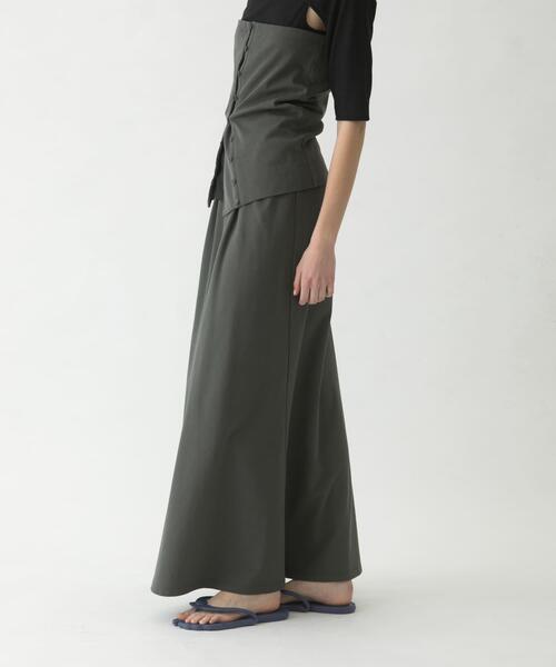 LAATO(ラート)の「flare long skirt set(スカート・レディース・ブラウン/ダークグレー/ベージュ・FREE)」の9枚目の写真