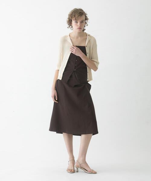 LAATO(ラート)の「flare long skirt set(スカート・レディース・ブラウン/ダークグレー/ベージュ・FREE)」の21枚目の写真