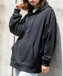 WEGO/ドロップショルダーカラープルパーカー