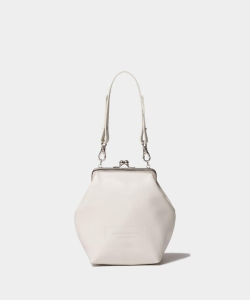 beautiful people(ビューティフルピープル)の「clasp shoulder hand pouch(ショルダーバッグ・レディース・カーキ/グレー/ブラック/グレイッシュベージュ/アイボリー・FREE)」の1枚目の写真