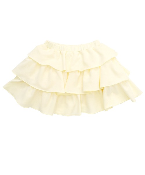 Bee des Bee(ビーデスビー)の「フリルスカート(スカート・キッズ・ブラック/アイボリー/杢グレー/ライトブルー・120cm/130cm/140cm/150cm/110cm/100cm)」の5枚目の写真