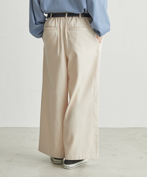 molk(モルク)の「【molk】ルーズタックストレートチノパンツ(チノパンツ・メンズ・アイボリー/ブラック/ベージュ/チャコールグレー・S/L/M)」の12枚目の写真