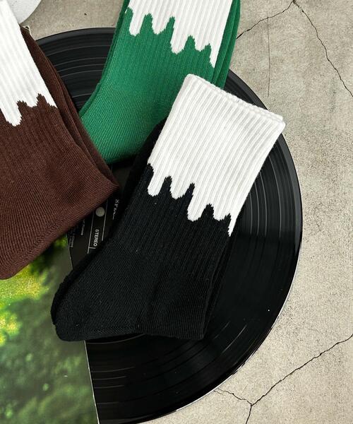 WEGO(ウィゴー)の「WEGO/ハイアンクルデザインソックス(ソックス/靴下・メンズ・その他4/その他3/その他2/その他5/その他1/その他6/その他7・25-27CM)」の4枚目の写真