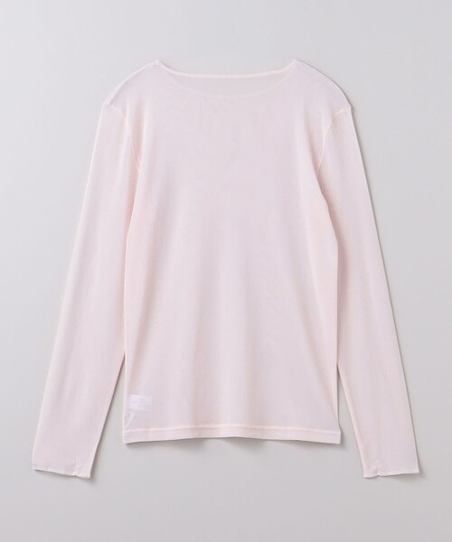 6(ロク)の「<6(ROKU)>ナイロン チュール クルーネック プルオーバー 25SS(Tシャツ/カットソー・レディース・ライトピンク/ライトグレー・FREE)」の7枚目の写真
