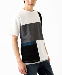 【接触冷感】ブロック切替Tシャツ